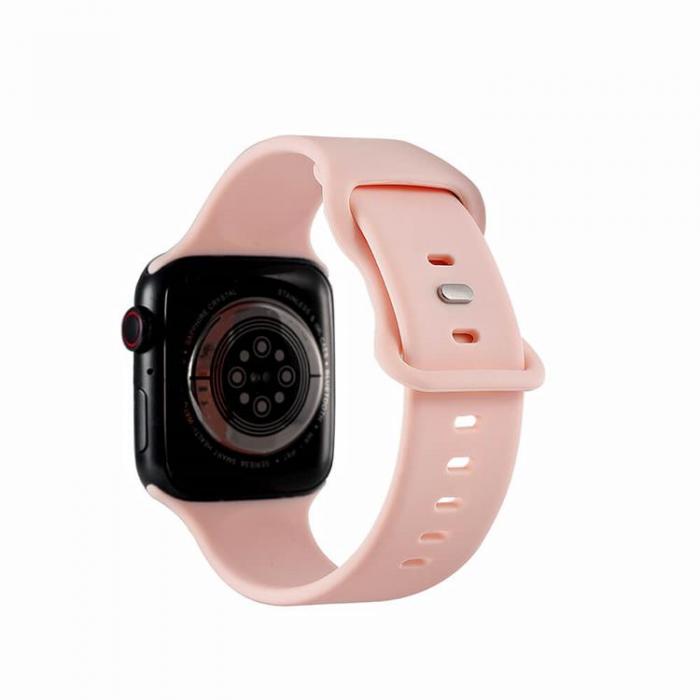 GEAR - GEAR Apple Watch 2/3/4/5/6/7/SE (41/40/38mm) Silikon Armband - Rosa