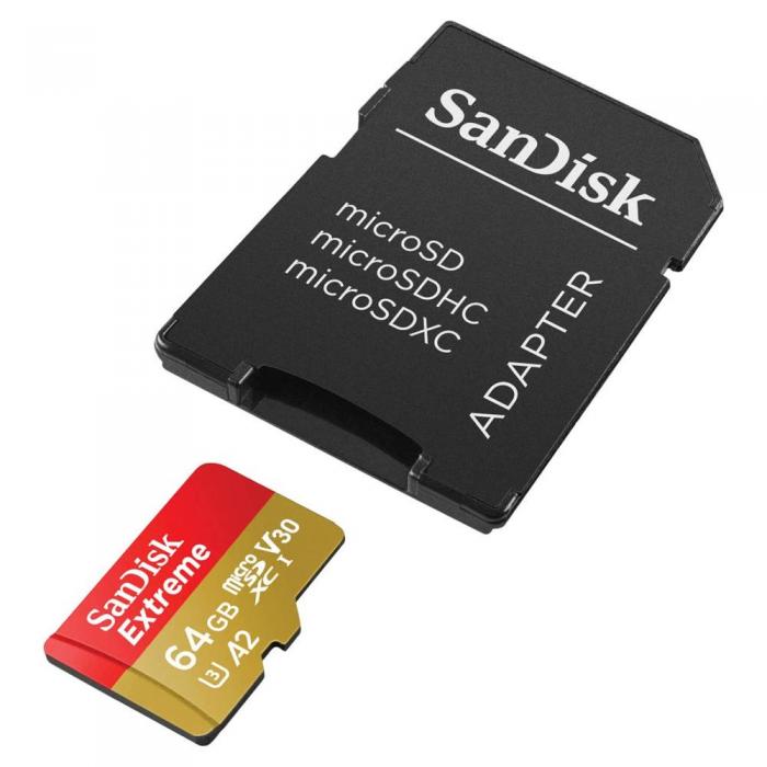 Sandisk - SanDisk 64GB microSD UHS-I minneskort SDSQXAH-GN6MA