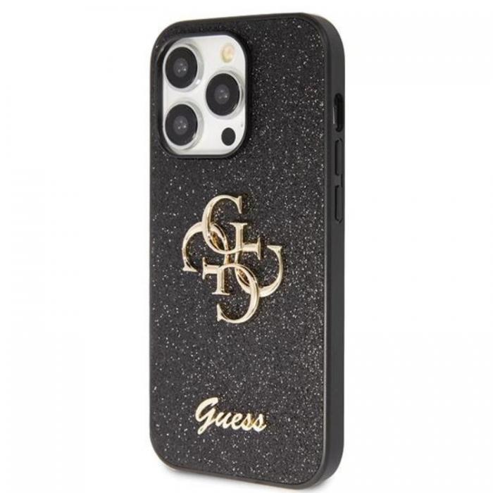 Guess - Guess iPhone 14 Pro Max Mobilskal Glitter Script Big - Svart