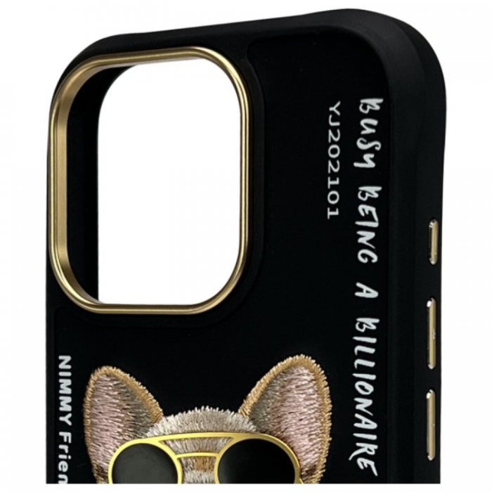 NIMMY - Nimmy iPhone 16 Pro Max Mobilskal Glasses Cool Dog - Svart