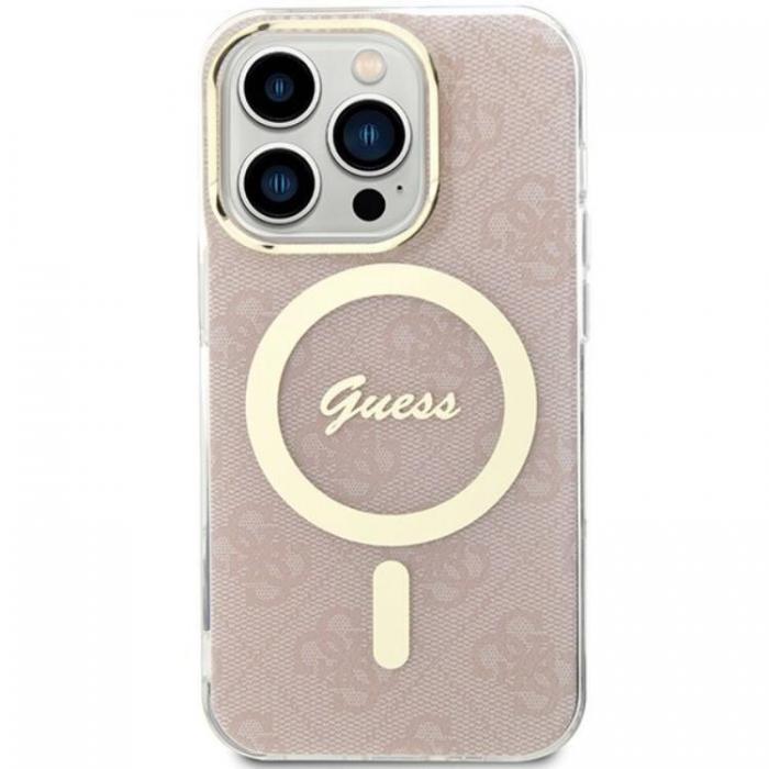 Guess - Guess iPhone 15 Pro Max Mobilskal Magsafe IML - Rosa