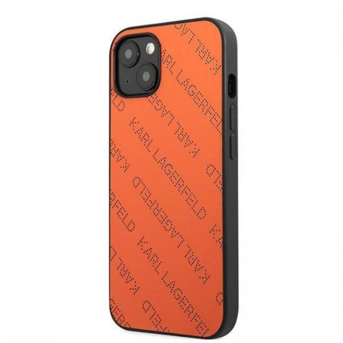 KARL LAGERFELD - Karl Lagerfeld iPhone 13 mini Skal Perforated Allover - Orange