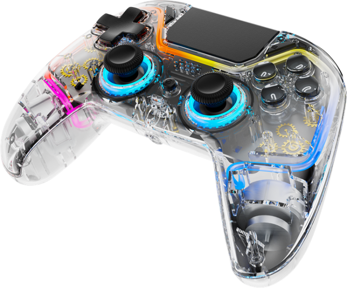 UTGATT1 - Deltaco Gaming Trdls Controller PS4 - RGB/Transparent