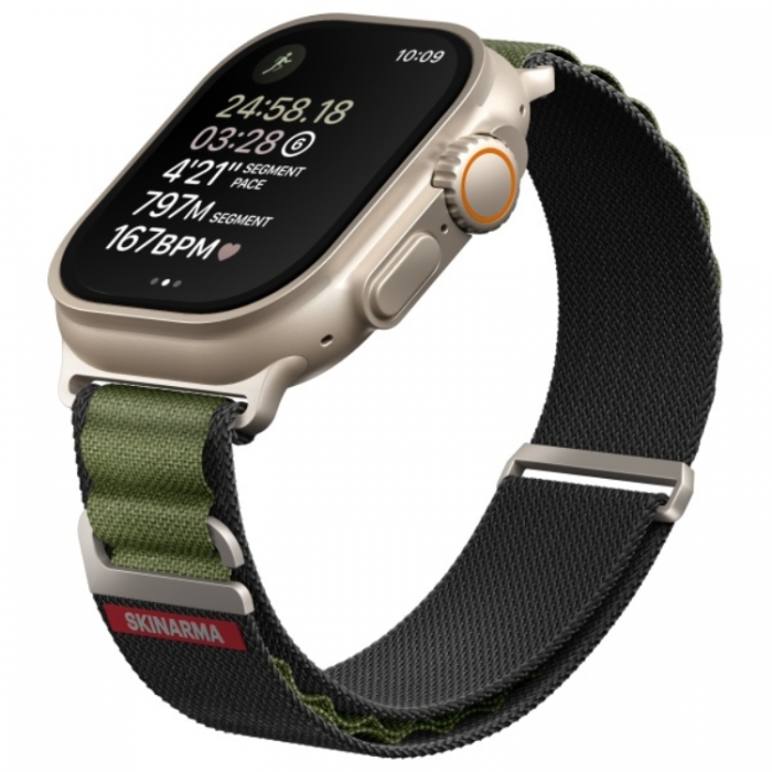 Skinarma - Skinarma Apple Watch Ultra (44/45/49mm) Armband Kobu - Olive