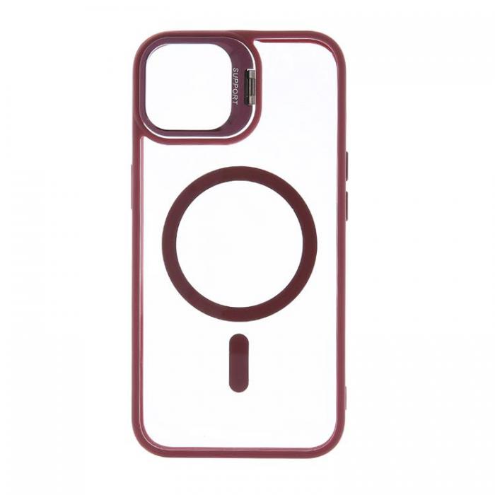 A-One Brand - iPhone 16 Pro Mobilskal MagSafe Extra Lens - Maroon