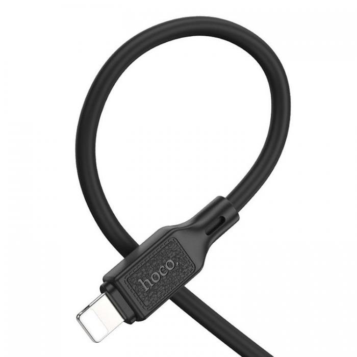 Hoco - HOCO USB-A Till Lightning 1m Kabel 2.4A X90 - Svart