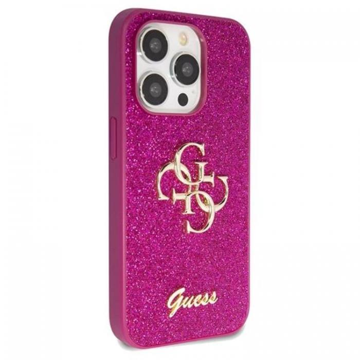 Guess - Guess iPhone 15 Pro Max Mobilskal Glitter Script Big - Lila