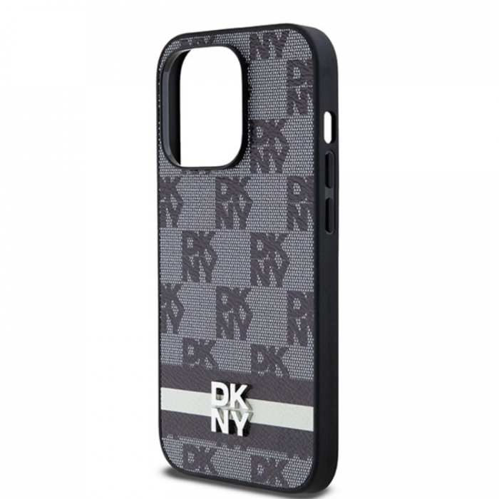 DKNY - DKNY iPhone 14 Pro Mobilskal Lder Checkered Mono Pattern