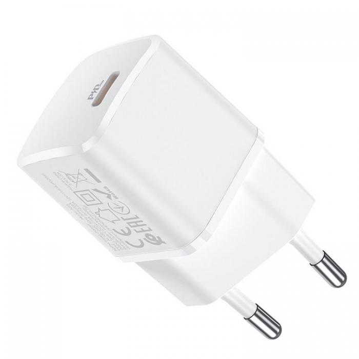 Hoco - Hoco Vggladdare Adapter USB-C - Vit