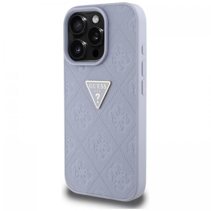 Guess - Guess iPhone 16 Pro Mobilskal Hot Stamp 4G Triangle Logo - Lila