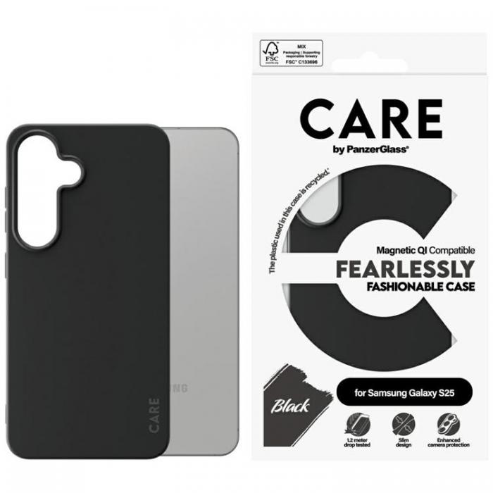 PanzerGlass - CARE By PanzerGlass Galaxy S25 Mobilskal MagSafe QI Fashion - Svart