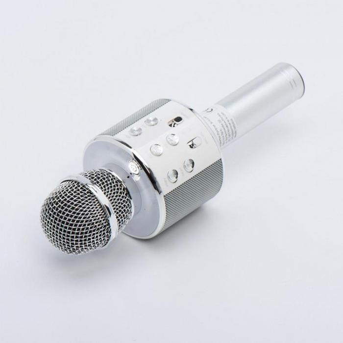 A-One Brand - Multimedia Karaoke Mikrofon CR58 - Silver