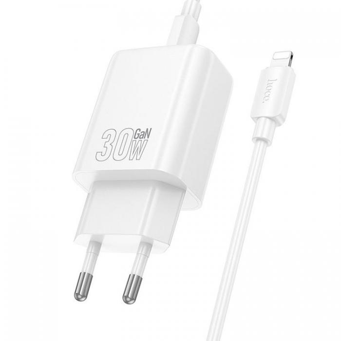 Hoco - HOCO Snabbladdare USB-C 30W USB-C/Lightning Kabel PD QC N62