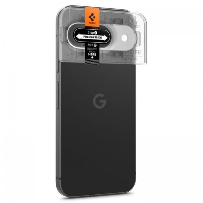 Spigen - [2-Pack] Spigen Google Pixel 9 Kameralinsskydd Hrdat Glas Optik.Tr