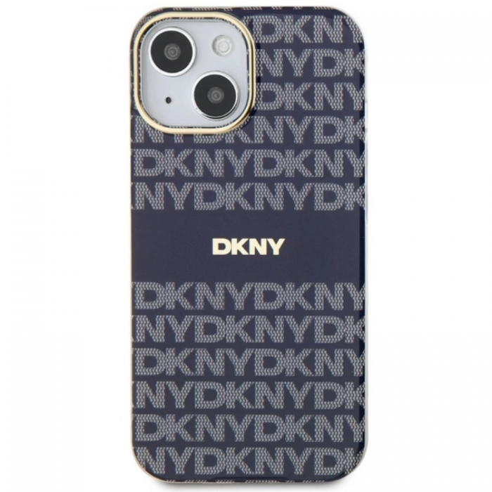 DKNY - DKNY iPhone 15/14/13 Mobilskal Magsafe IML Mono & Stripe - Bl