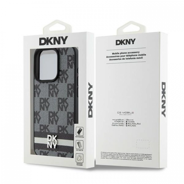 DKNY - DKNY iPhone 14 Pro Max Mobilskal Lder Checkered Mono Pattern