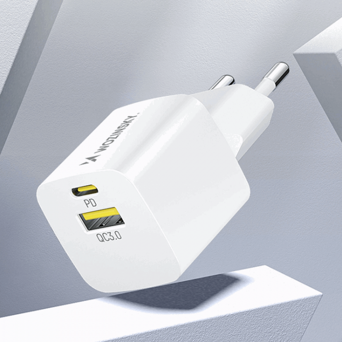 Wozinsky - Wozinsky Vggladdare GaN USB-A/USB-C 33W - Vit