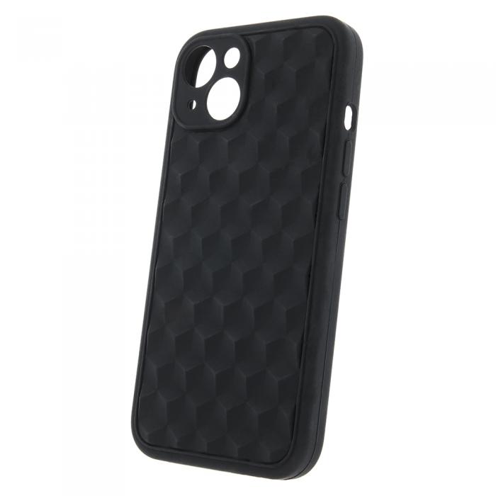 OEM - iPhone 13 Pro Skal 3D-Kubdesign Svart