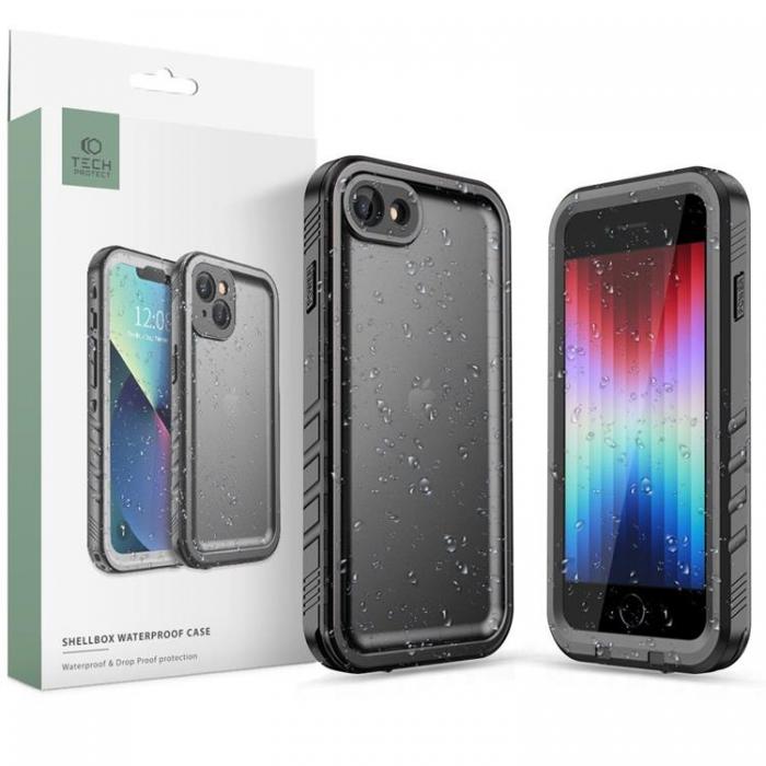 Tech-Protect - Tech-Protect iPhone 7/8/SE (2020/2022) Mobilskal Shellbox IP68 - Svart