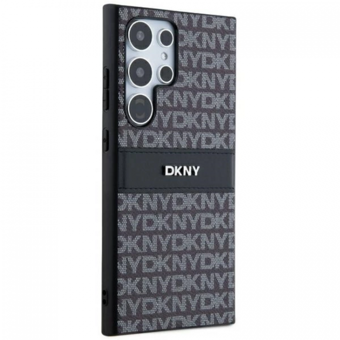 DKNY - DKNY Galaxy S24 Ultra Mobilskal Lder Mono Stripe & Metal Logo