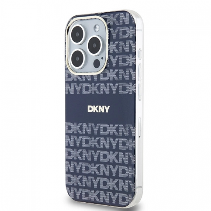 DKNY - DKNY iPhone 15 Pro Max Mobilskal Magsafe IML Mono & Stripe - Bl