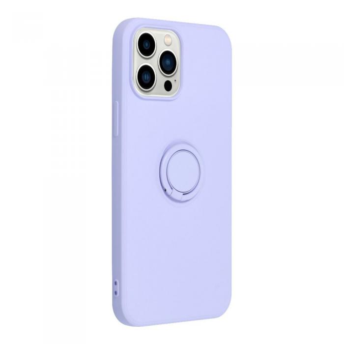 OEM - iPhone 13 Pro Max Skal Forcell Silikon Ring Violett