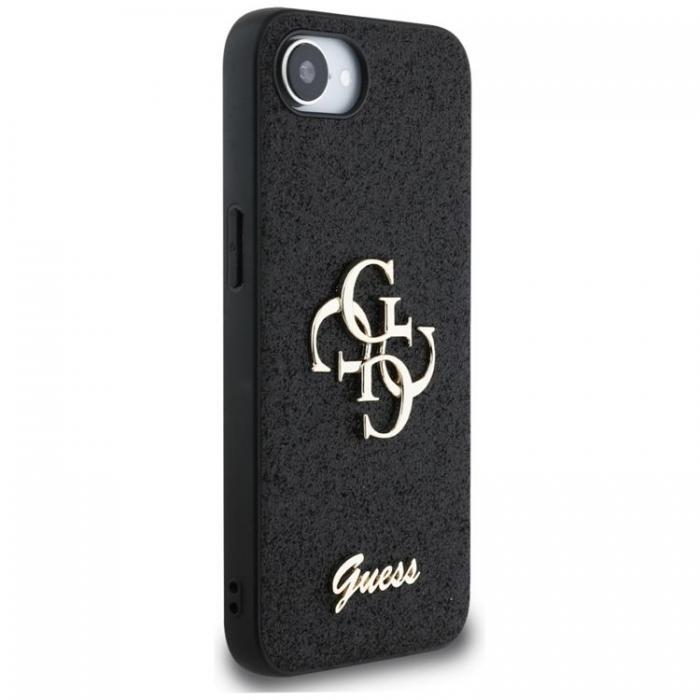 Guess - Guess iPhone 16e Mobilskal Fixed Glitter Big 4G - Svart