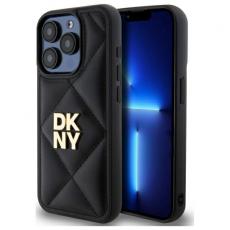 DKNY - DKNY iPhone 15 Pro Mobilskal Quilted Stack Logo - Svart