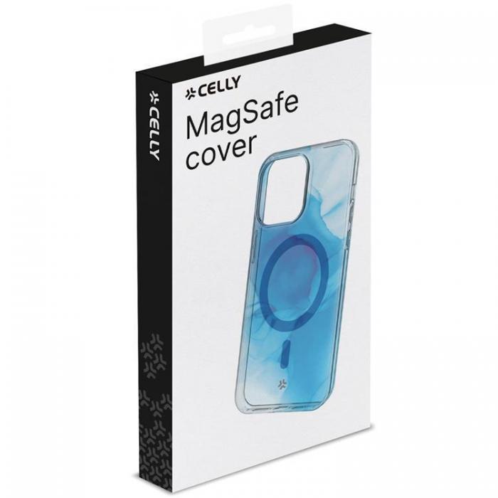 Celly - Celly iPhone 15 Mobilskal Magsafe TPU - Bl