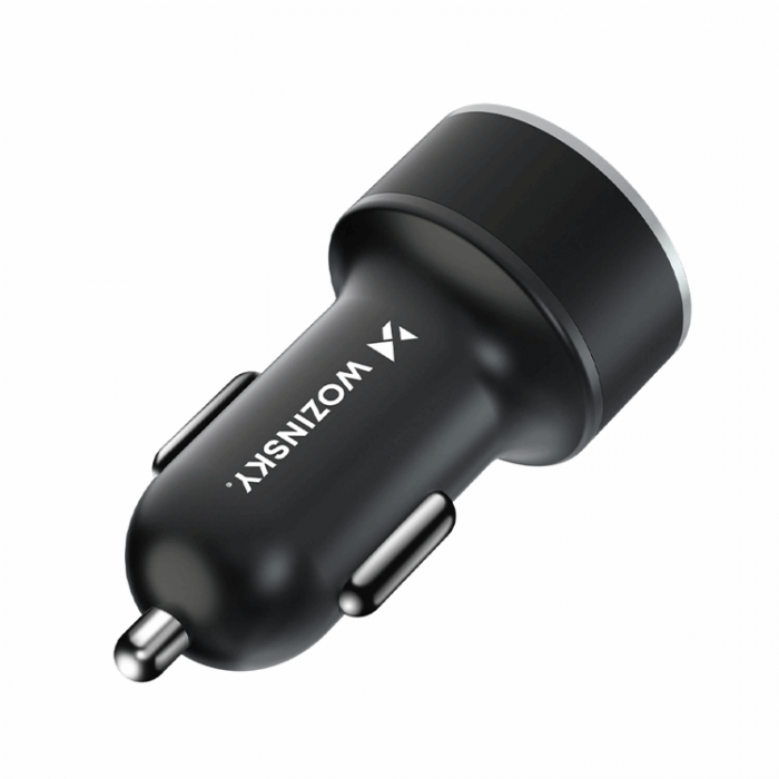 Wozinsky - Wozinsky Billaddare USB-C USB-A 36W - Svart