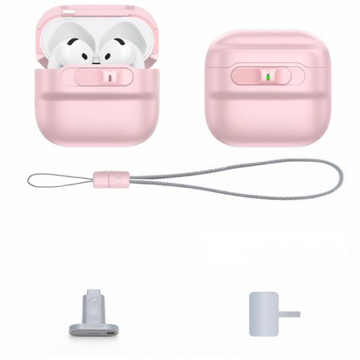 ESR - ESR Airpods 4 Skal Magsafe Halolock - Rosa