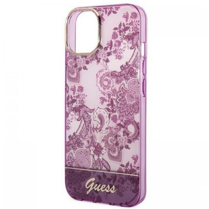 Guess - GUESS iPhone 14 Plus Skal Porcelain Collection - Fuschia