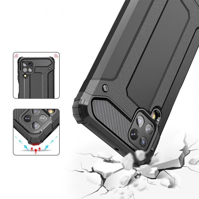 OEM - Galaxy A22 4G Skal Hybrid Armor Tough Rugged - Gyllene