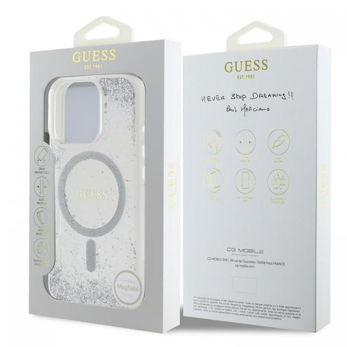 Guess - Guess iPhone 16 Pro Max Mobilskal MagSafe Resin Gradient Glitter