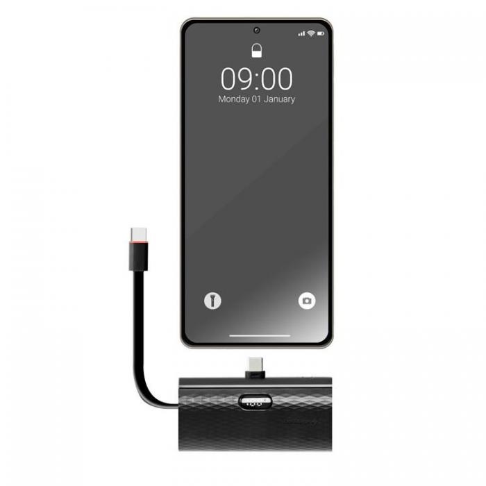 Forcell - Forcell Powerbank 5000 mAh Typ-C PD 20W F5K3 F-ENERGY - Svart