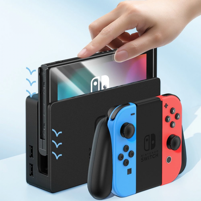 BASEUS - [2-Pack] Baseus Nintendo Switch OLED (2021) Hrdat Glas