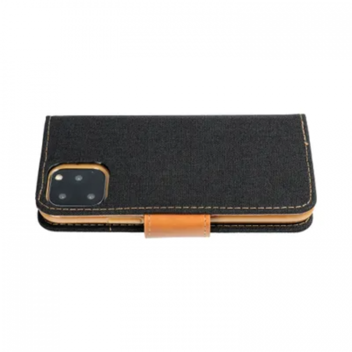 A-One Brand - iPhone 16 Plnboksfodral Canvas - Svart