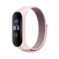 A-One Brand - Xiaomi Mi Smart Band 5/6/7 Armband Nylon 07 - Rosa