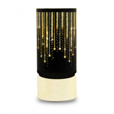 Forever Light - Forever Light Christmas Glaslykta L FCL-20 - Svart Guld