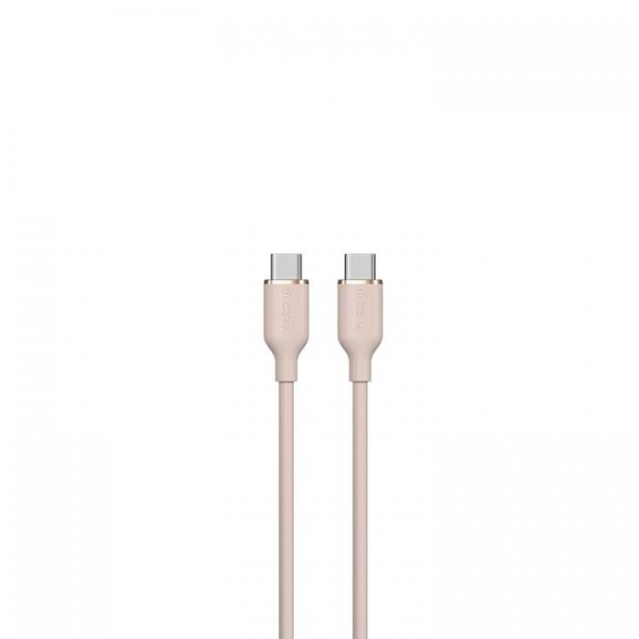 Devia - Devia USB-C Till USB-C 60W Kabel 3A 1.2m Jelly EC632 - Rosa