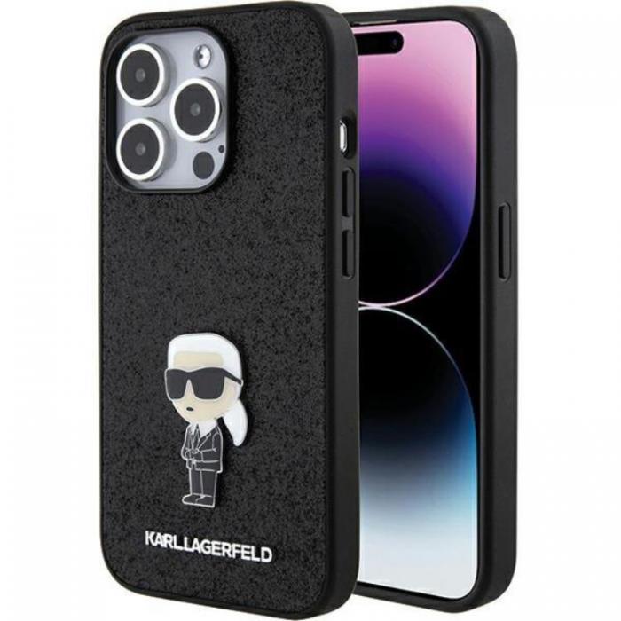 KARL LAGERFELD - KARL LAGERFELD iPhone 15 Pro Max Mobilskal Fixed Glitter Ikonik