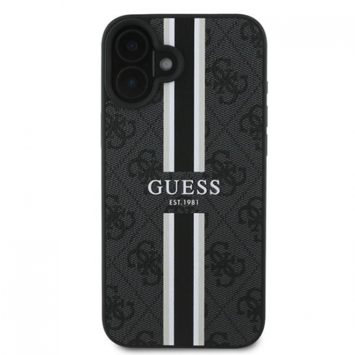 Guess - Guess iPhone 16 Plus Mobilskal Magsafe 4G Printed Stripes