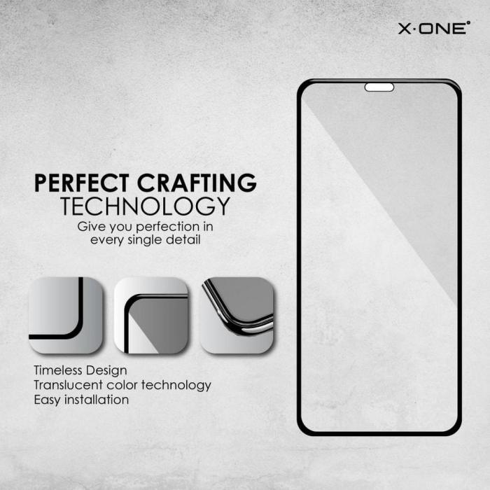 X-One - X-ONE Hrdat Glas till iPhone X/Xs 3D Full Cover Svart