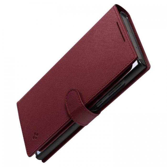 Spigen - Spigen Galaxy S23 Plus Plnboksfodral S Plus - Burgundy