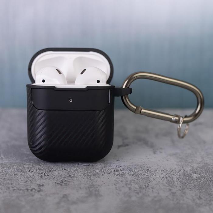 A-One Brand - AirPods 1/2 Skal Carbon - Svart