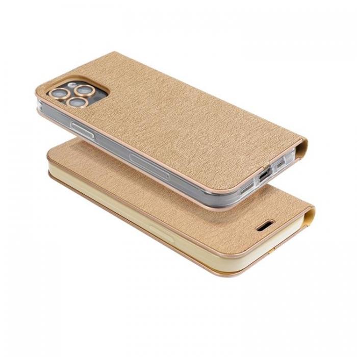 A-One Brand - Xiaomi Redmi 13C/Poco C65 Plnboksfodral Luna Guld - Guld