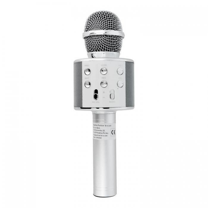 A-One Brand - Multimedia Karaoke Mikrofon CR58S HQ - Silver