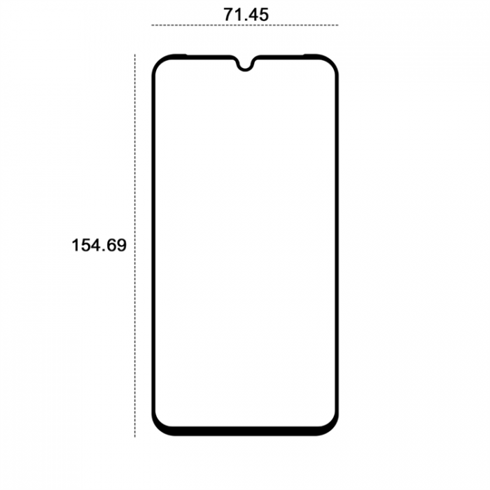 Etteri - Etteri Galaxy A15 5G/4G Hrdat Glas Skrmskydd 9D - Svart