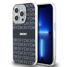 DKNY - DKNY iPhone 13 Pro Max Mobilskal Magsafe IML Mono & Stripe - Svart