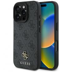 Guess - Guess iPhone 16 Pro Max Mobilskal MagSafe HC PU 4G Small Classic - Svart